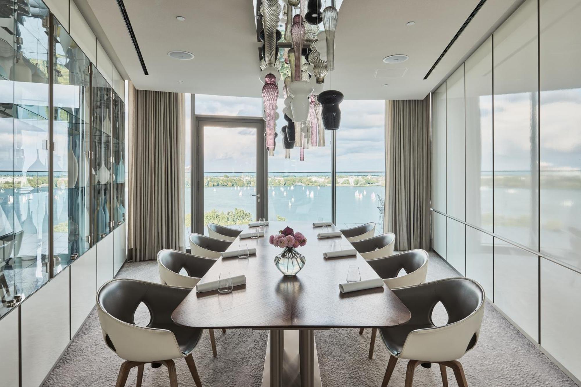 The Fontenay Hamburg Hamburgo Exterior foto Dining room