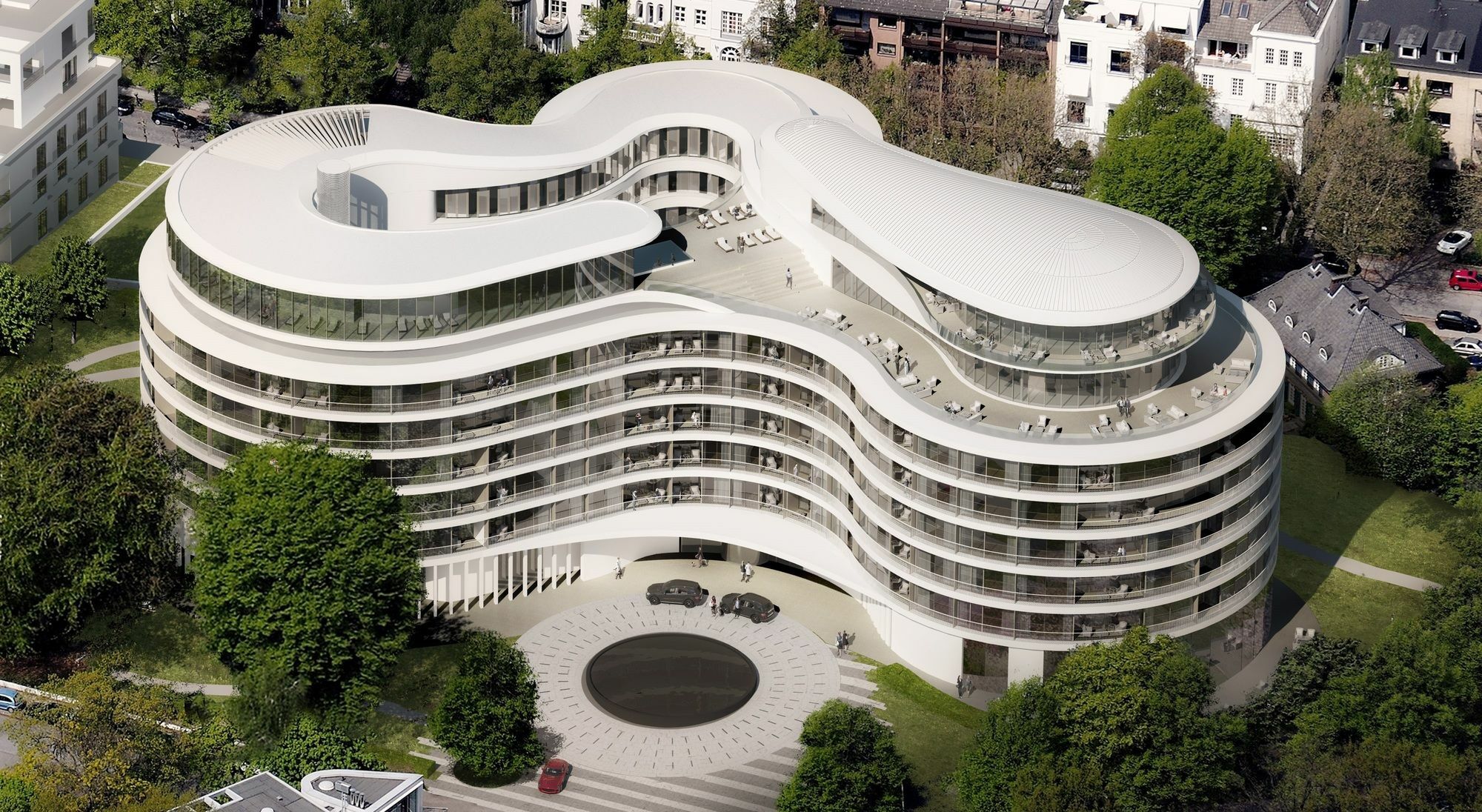 The Fontenay Hamburg Hamburgo Exterior foto The new building of the University of Applied Sciences